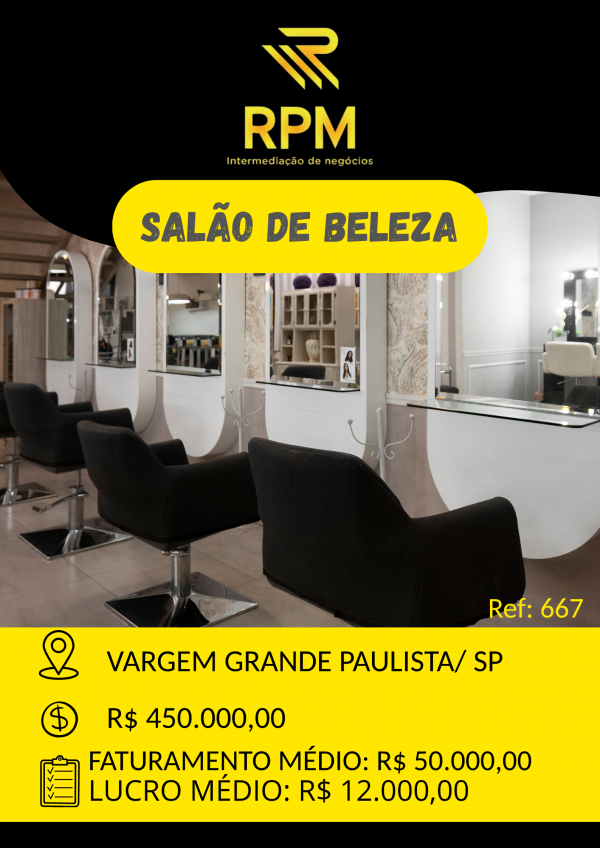 SALÃO DE BELEZA EM VARGEM GRANDE PAULISTA/SP