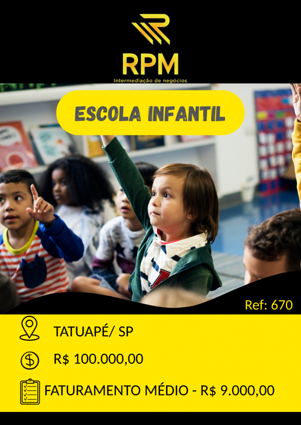 ESCOLA DE EDUCAÇÃO INFANTIL NO TATUAPÉ/SP