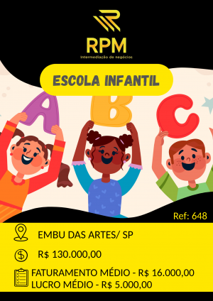 ESCOLA DE EDUCAÇÃO INFANTIL EM EMBU DAS ARTES/SP