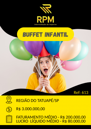 BUFFET INFANTIL NO TATUAPÉ/SP