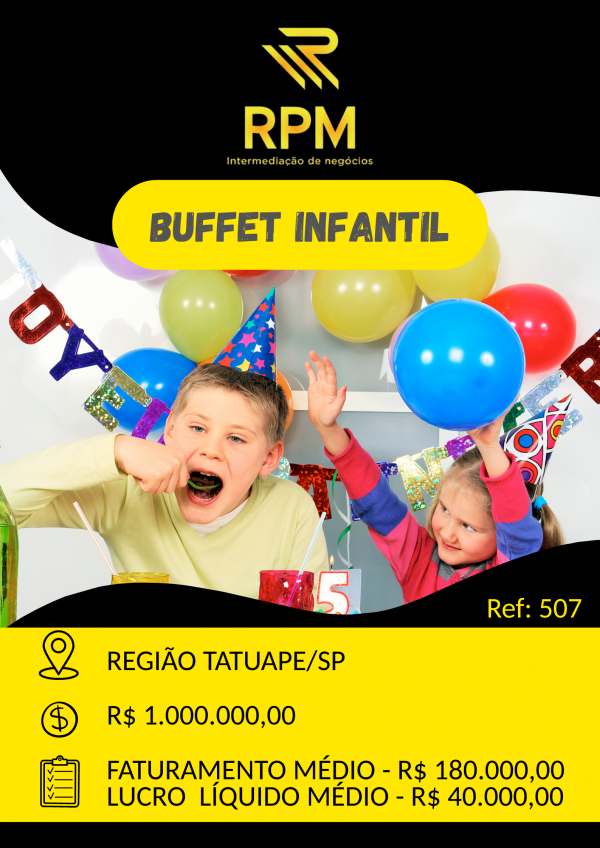 BUFFET INFANTIL NO TATUAPÉ/SP