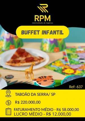 BUFFET INFANTIL EM TABOÃO DA SERRA/SP